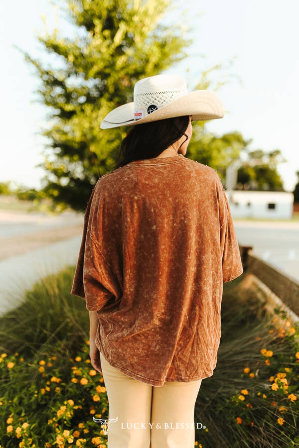 Rust and Rivets Oversized Tee