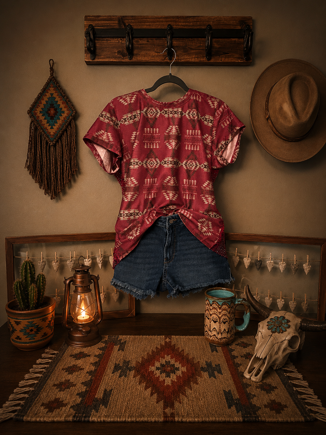 Desert Dusk Mesh Top