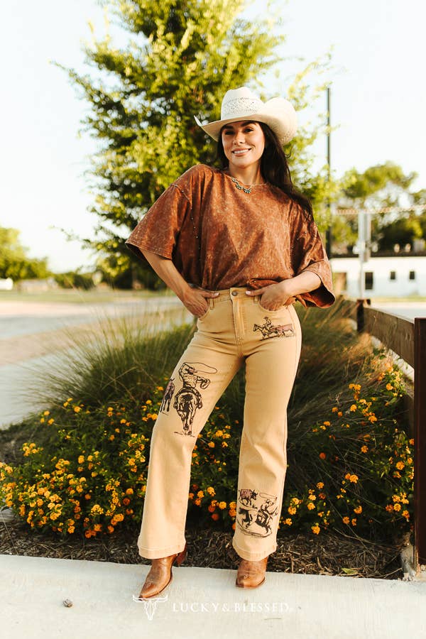Rust and Rivets Oversized Tee