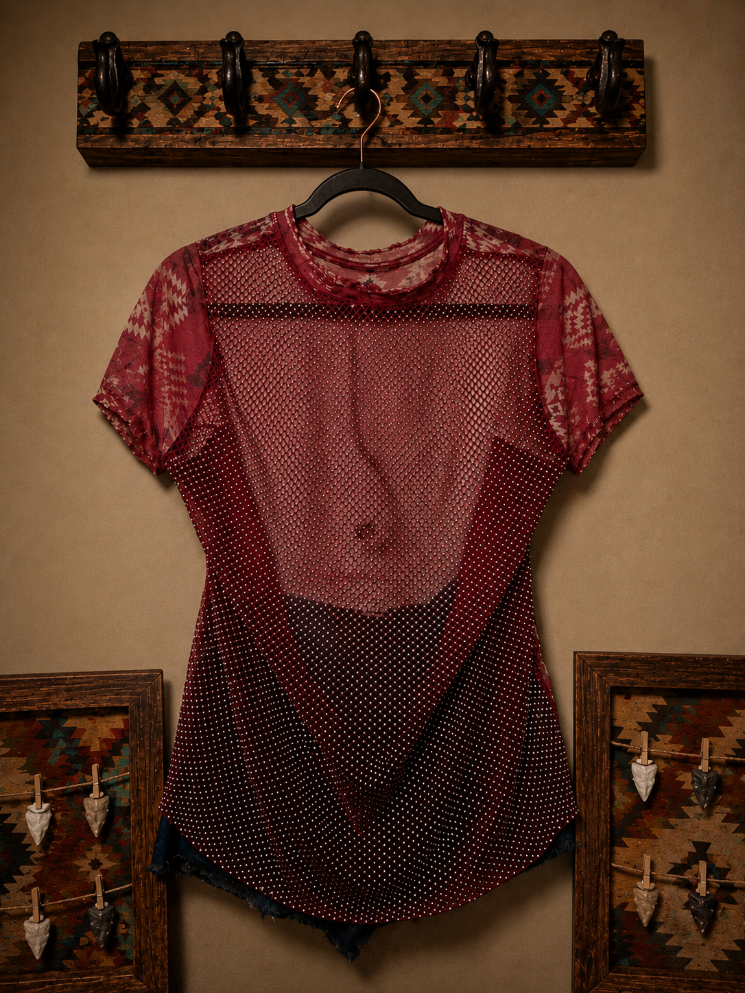 Desert Dusk Mesh Top
