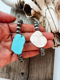 Slab Stone Stretch Bracelet