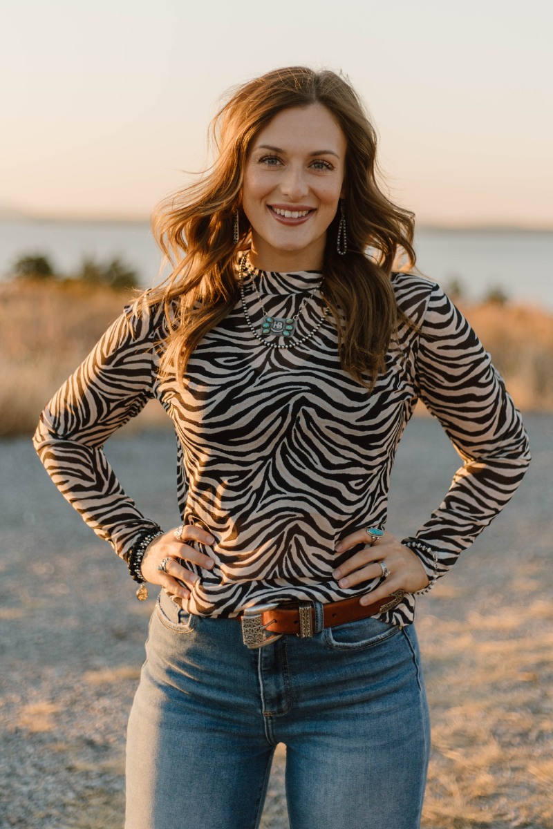 Wild Side Mesh Top