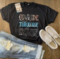 Cowhide & Turquoise Tee