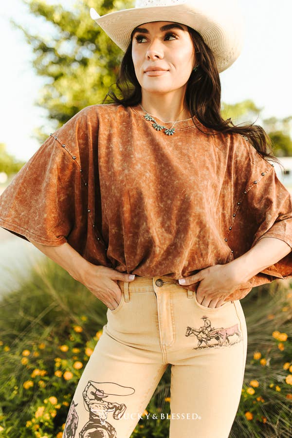 Rust and Rivets Oversized Tee