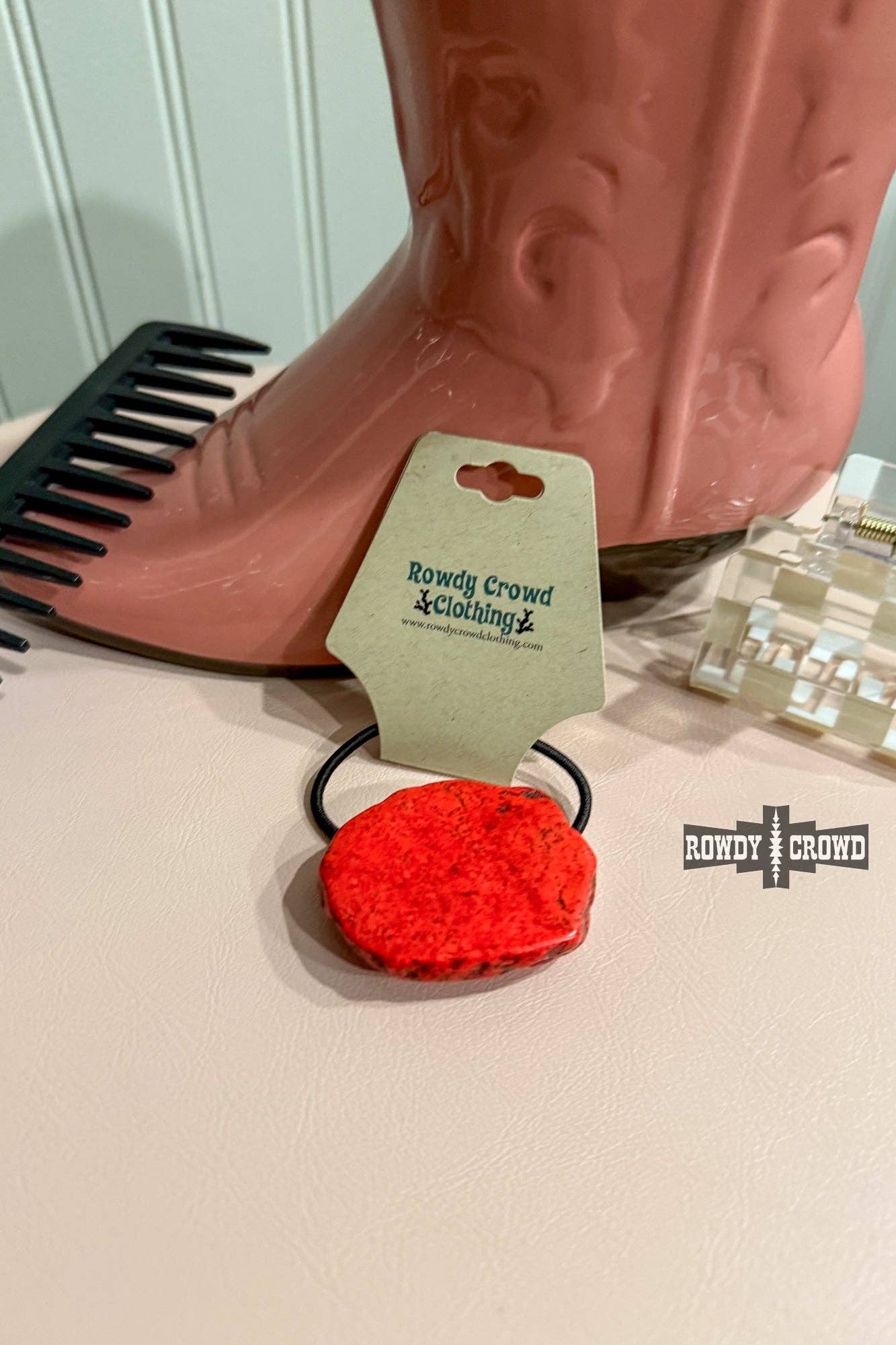 Western Stone Hair Tie