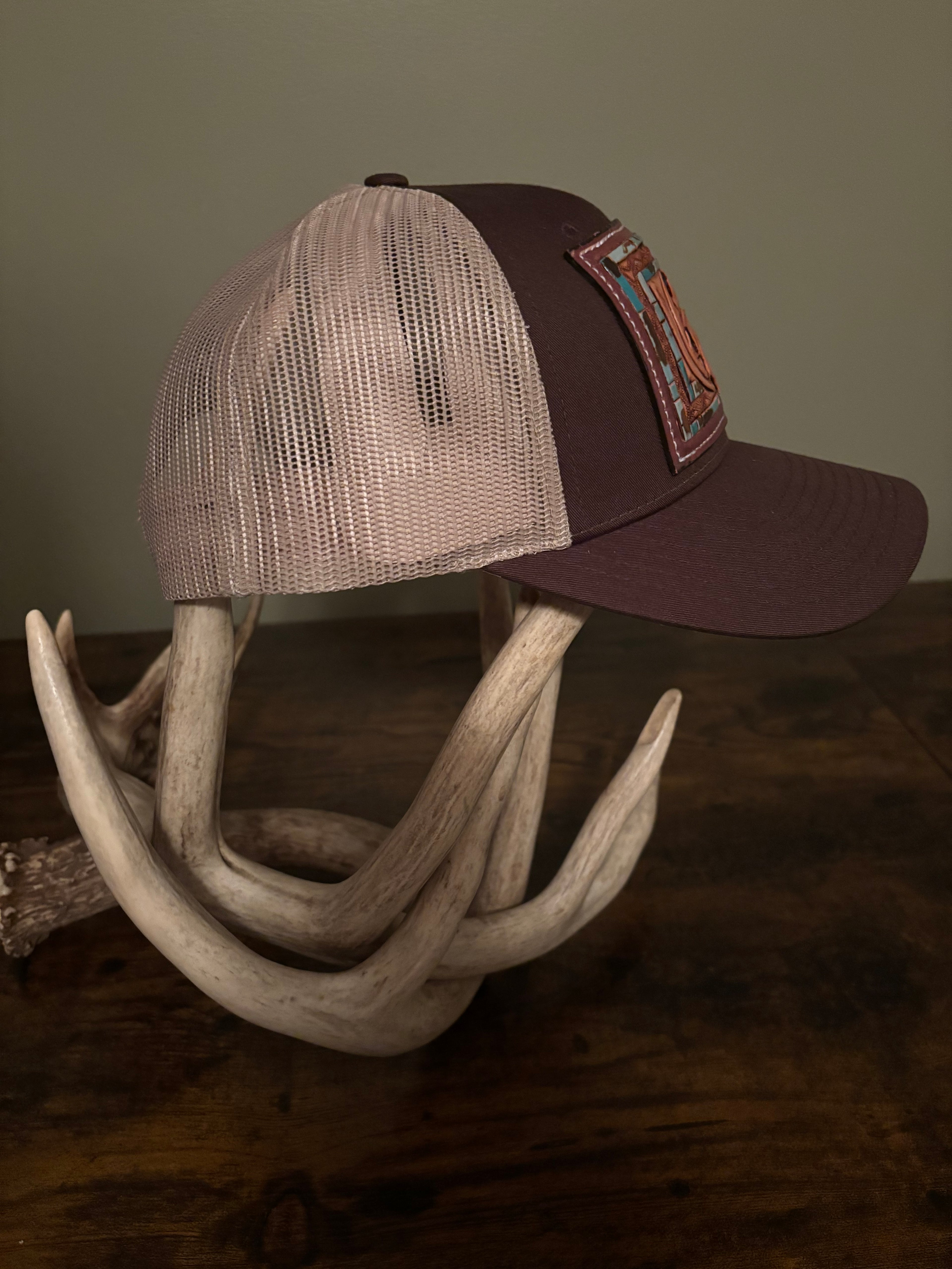 Tooled Daisy Patch Trucker