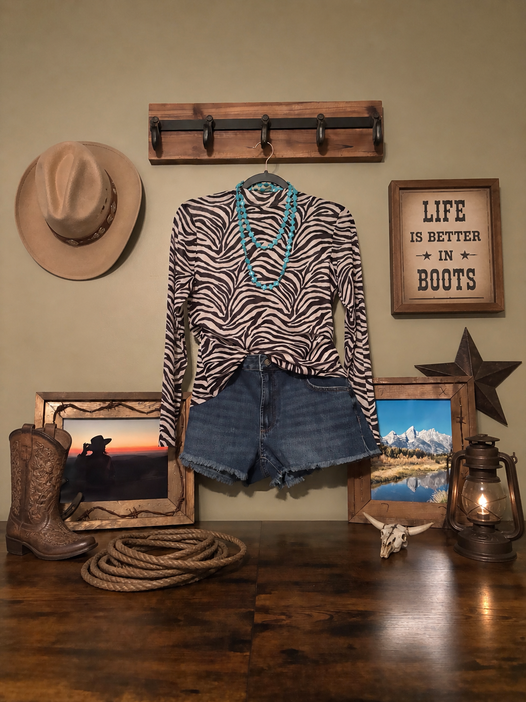 Wild Side Mesh Top