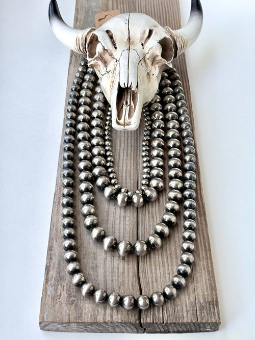 10MM Navajo Pearl Style Necklace-30"