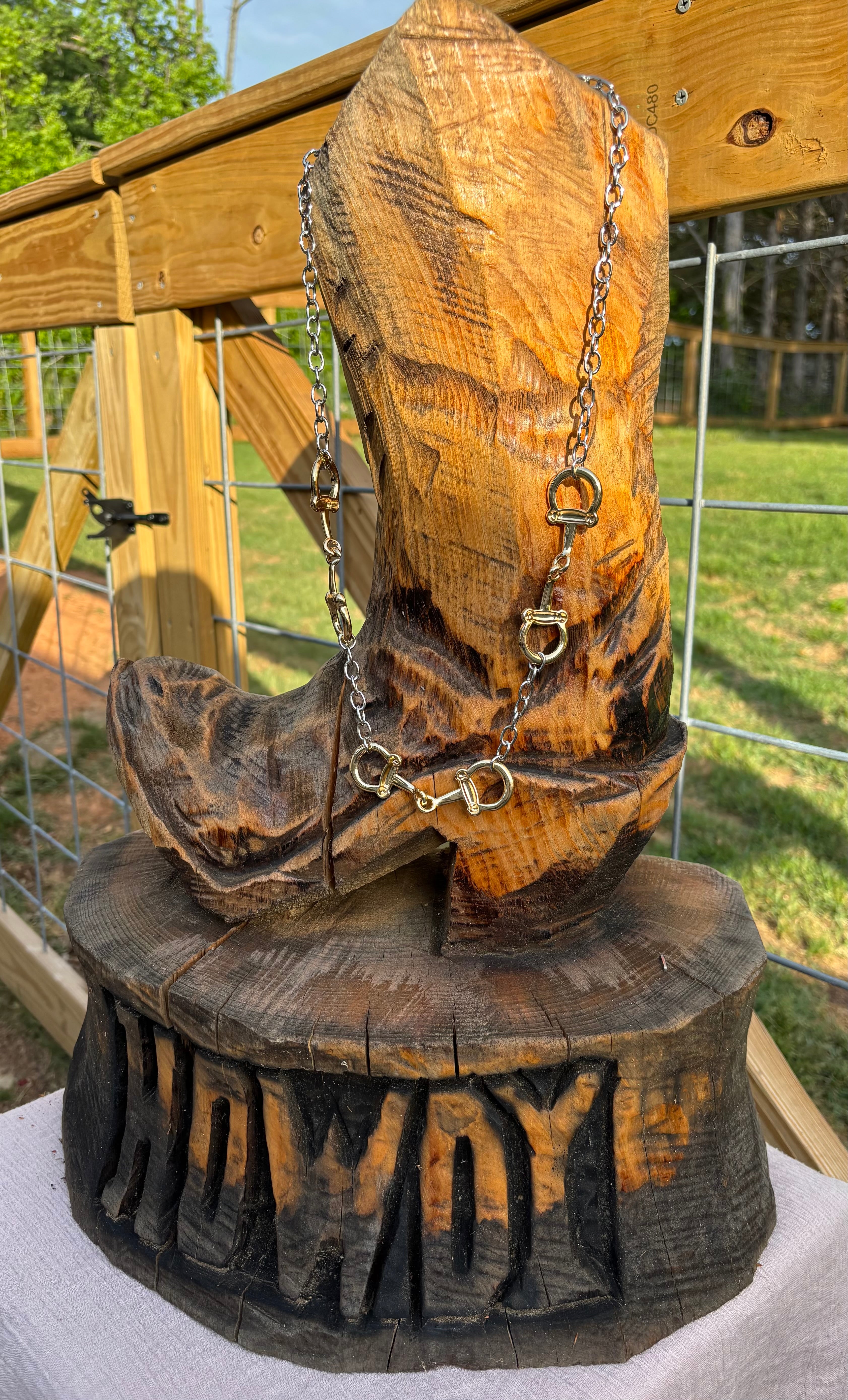 Snaffle Bit Chain Necklace