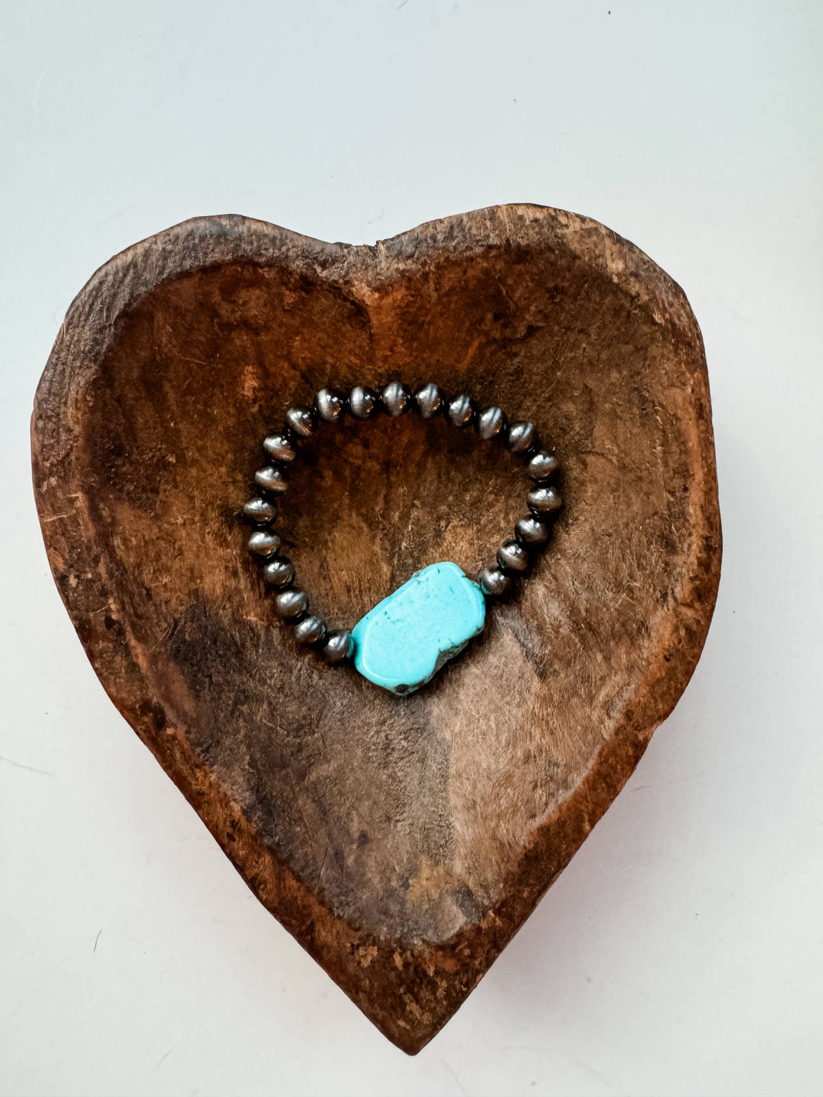 Slab Stone Stretch Bracelet