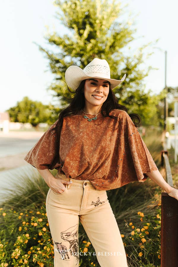 Rust and Rivets Oversized Tee