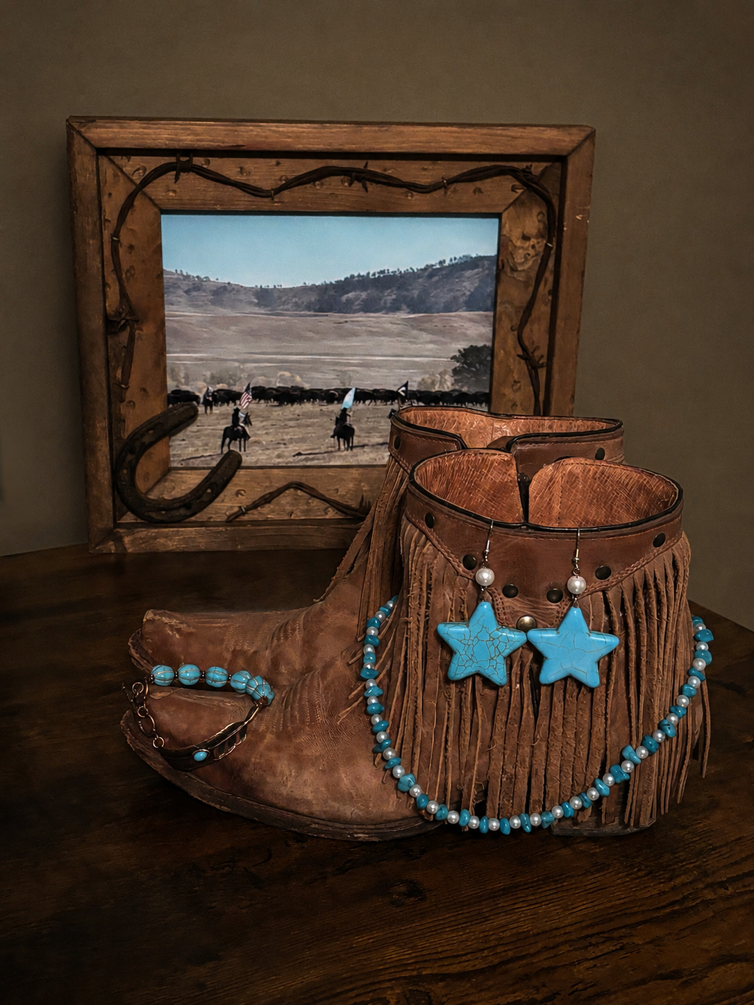 Turquoise Chip Necklace