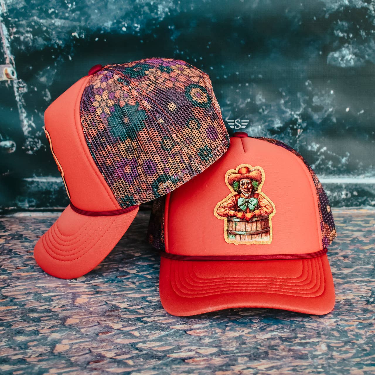 Retro Rodeo Clown Trucker