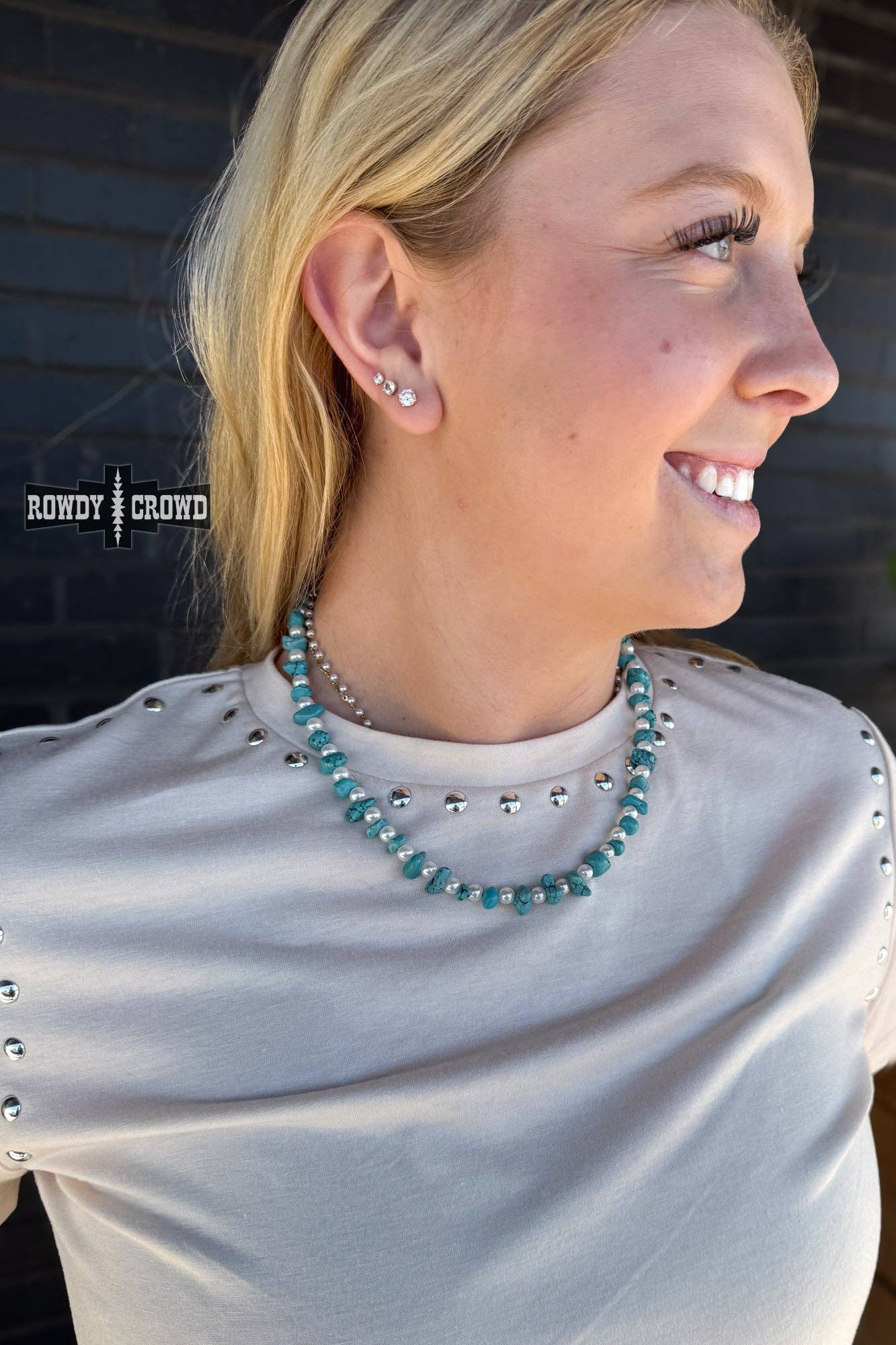 Turquoise Chip Necklace