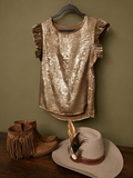 Golden Hour Ruffle Top