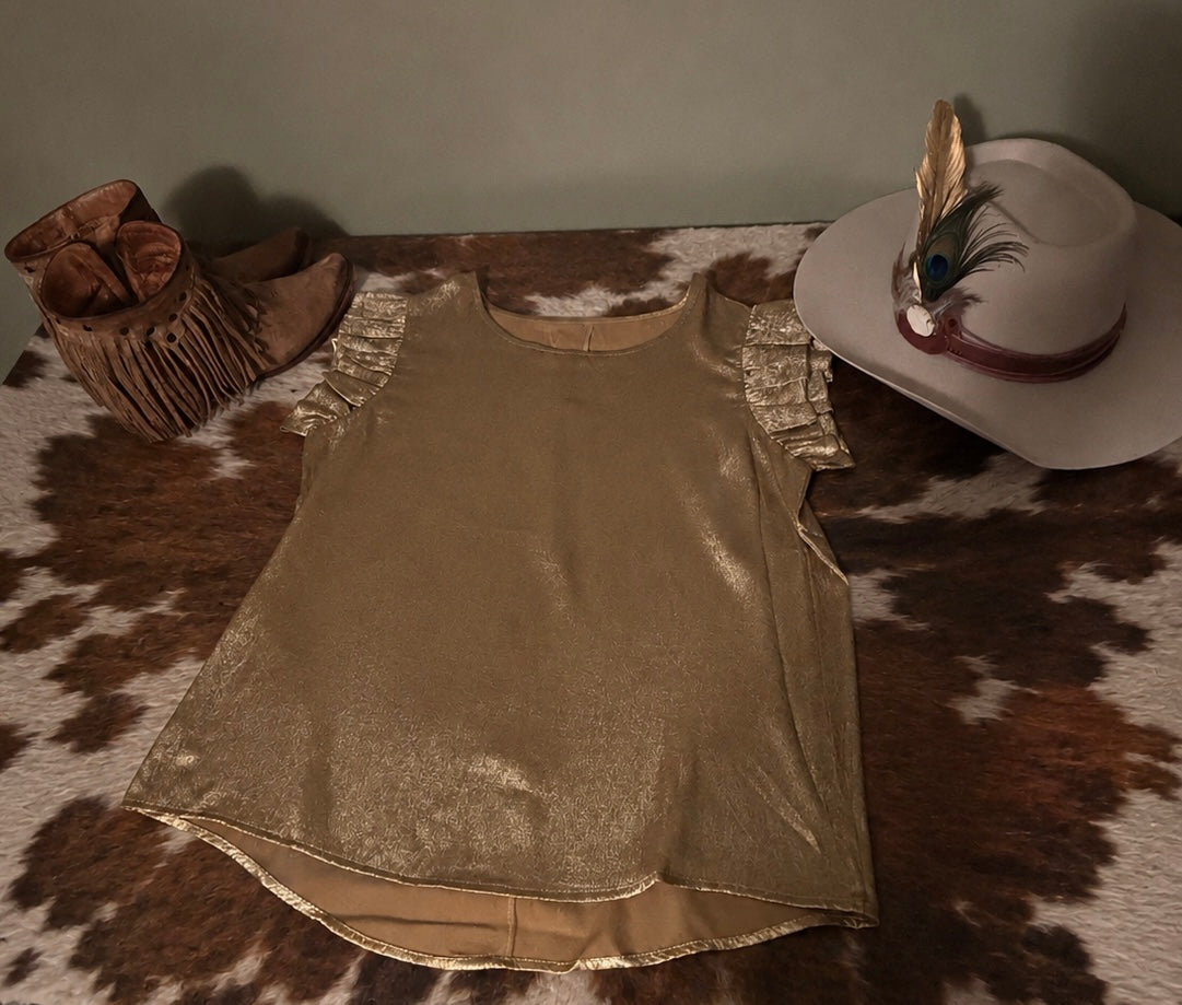 Golden Hour Ruffle Top