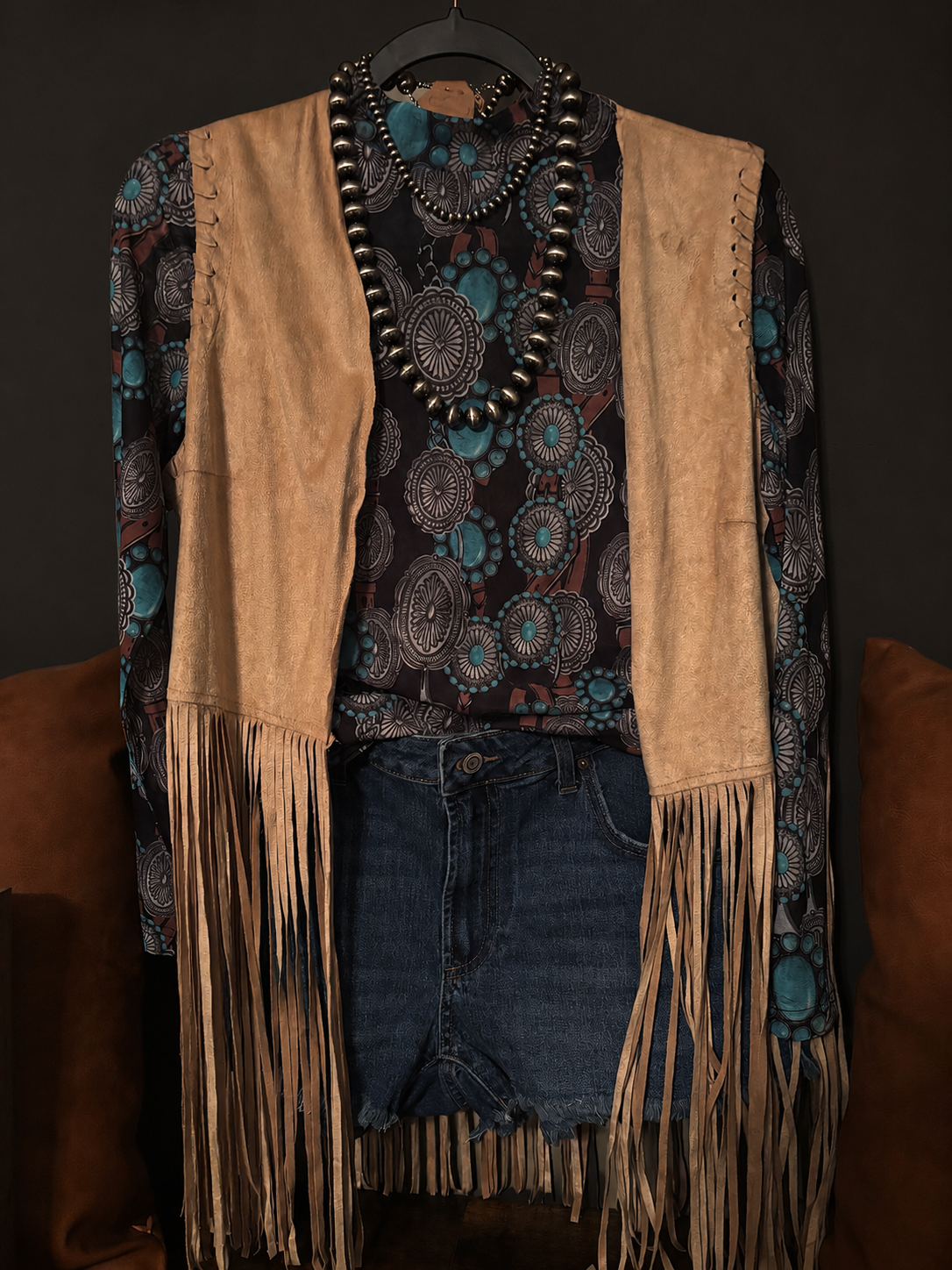 Concho Nights Mesh Top