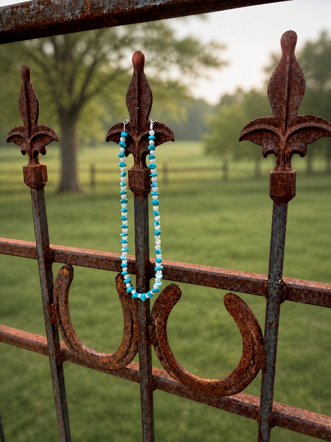 Turquoise Chip Necklace