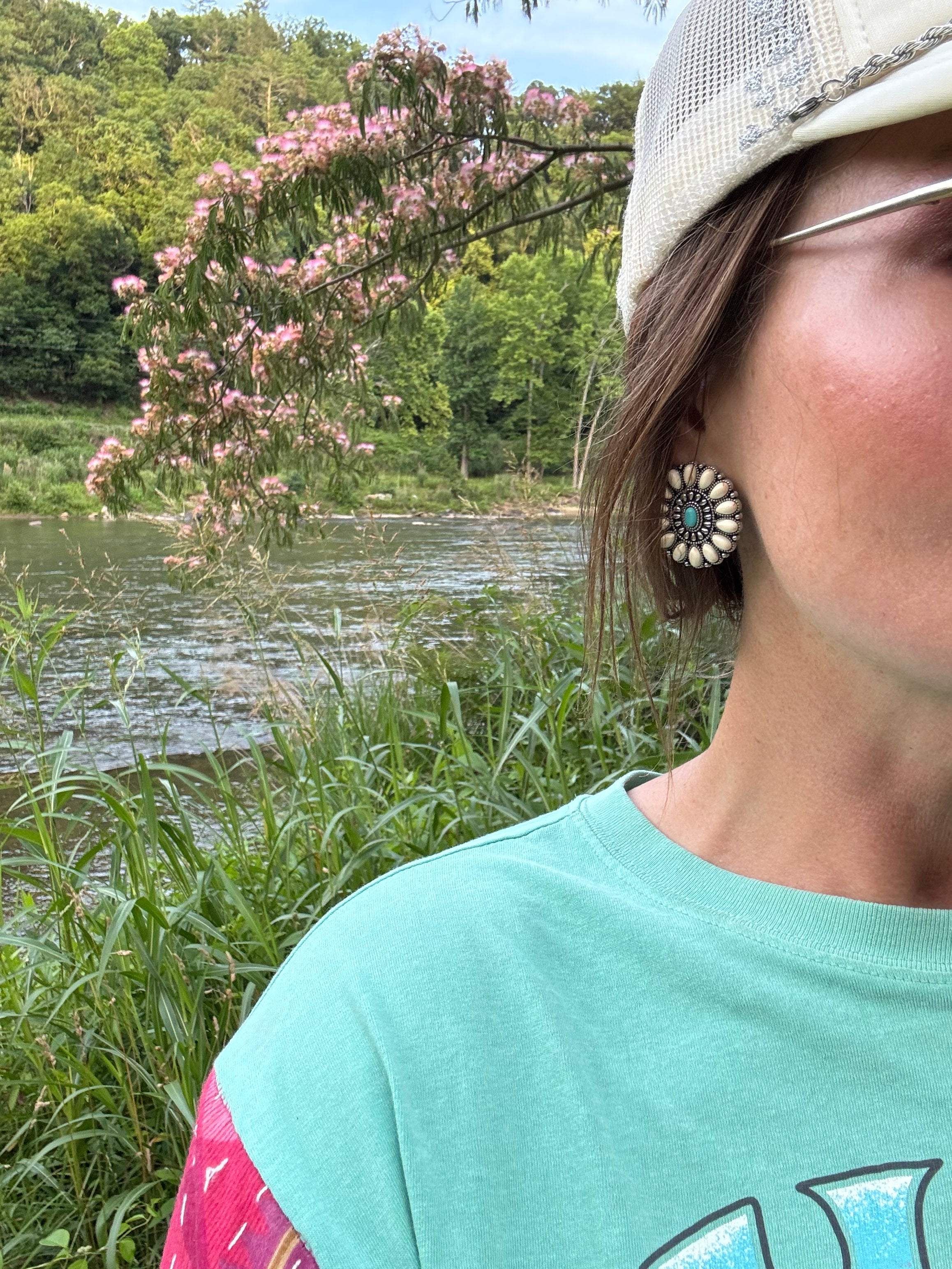 Desert Bloom Concho Earrings
