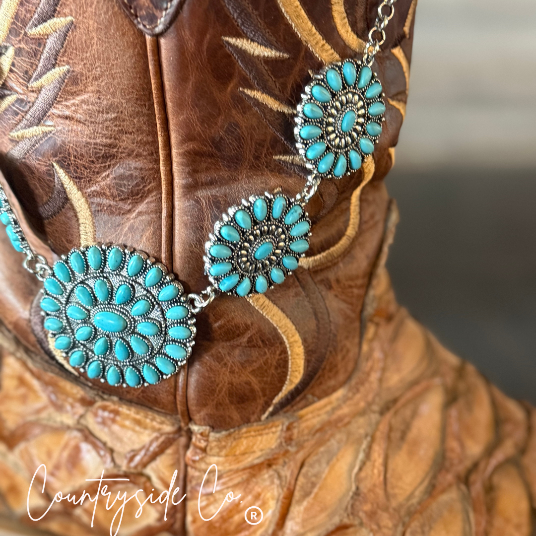 Turquoise Rodeo Bloom Necklace