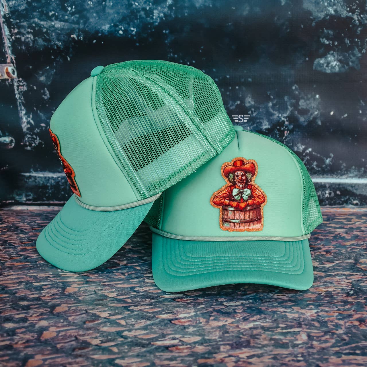 Retro Rodeo Clown Trucker