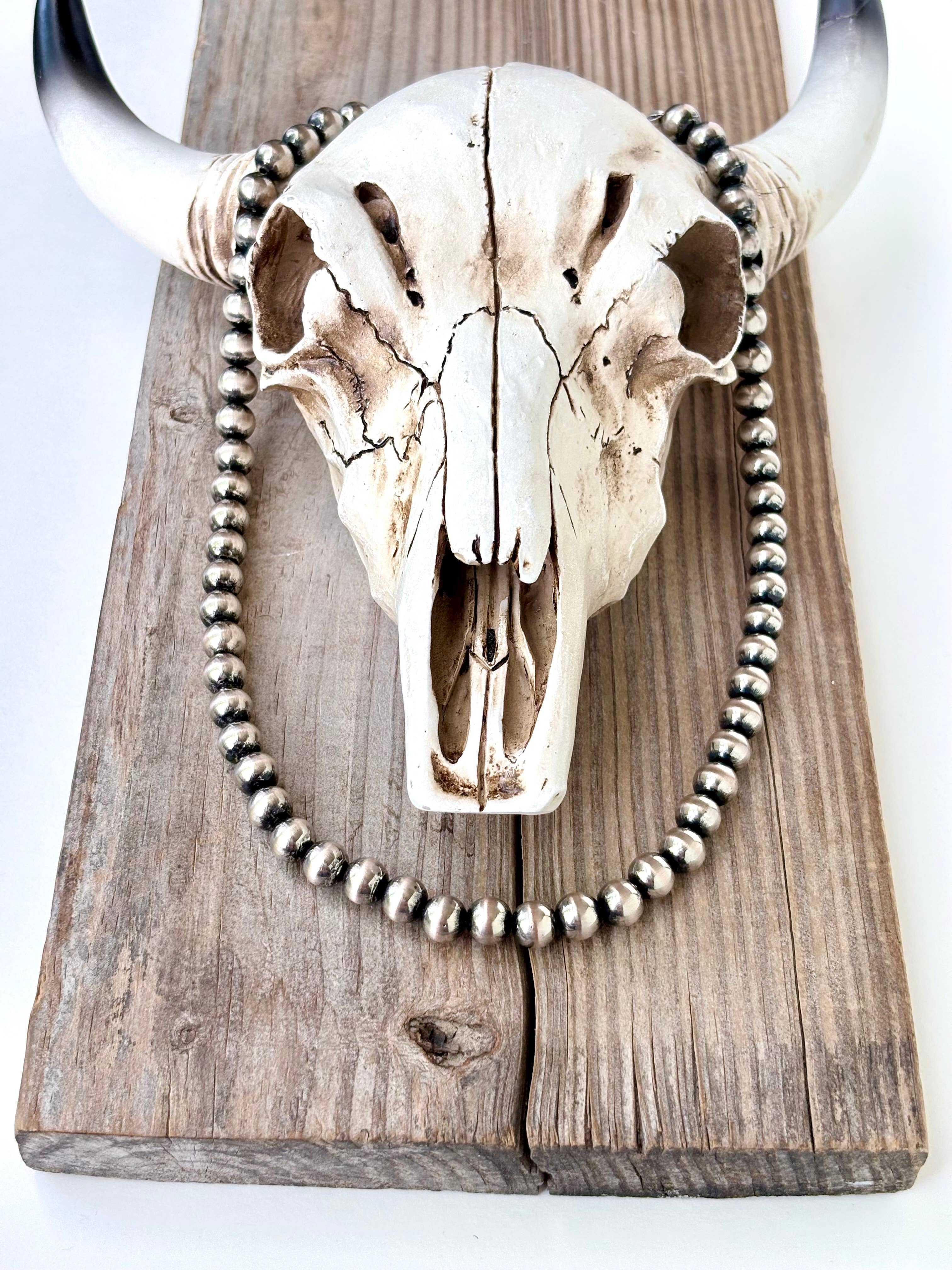10MM Navajo Pearl Style Necklace-30"