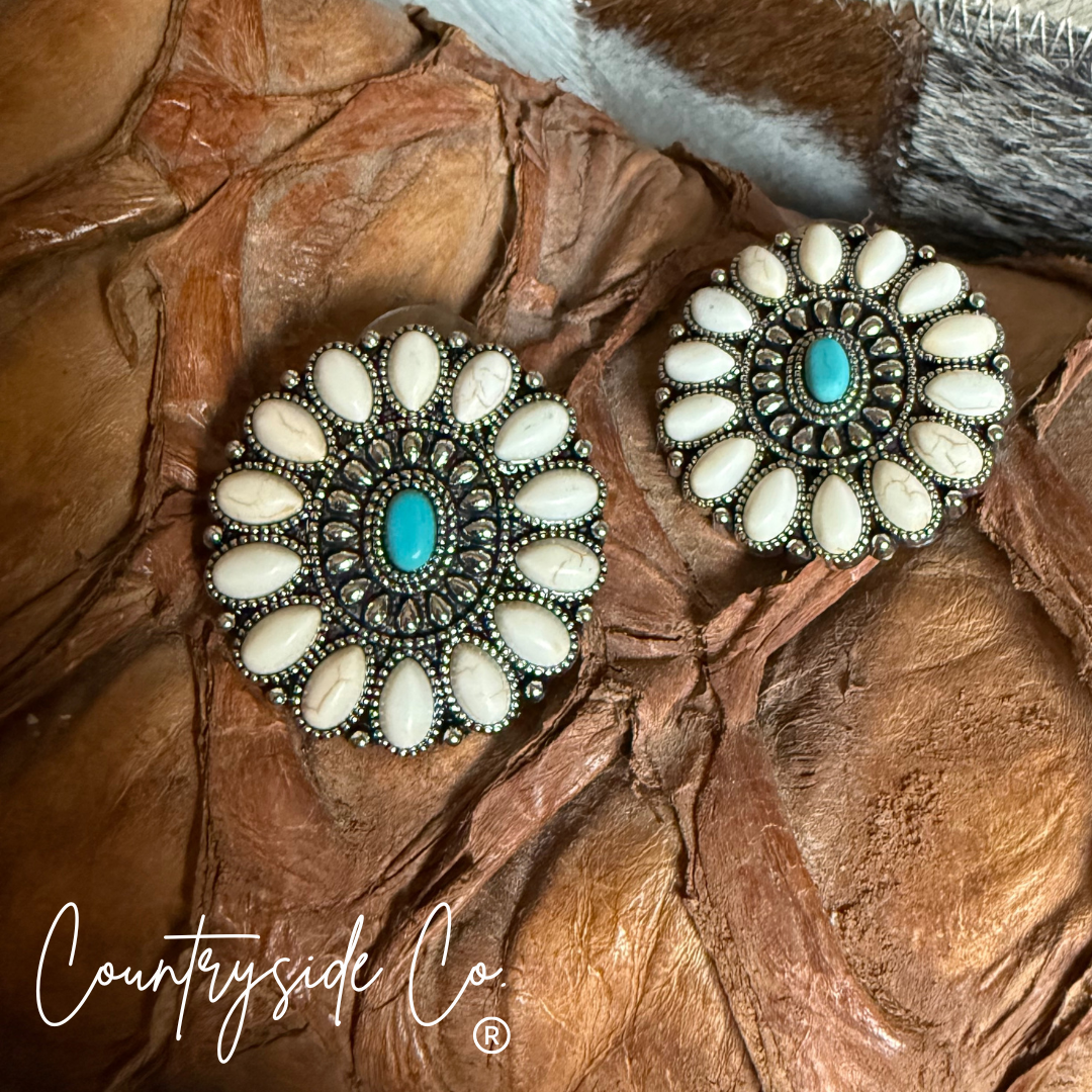 Desert Bloom Concho Earrings