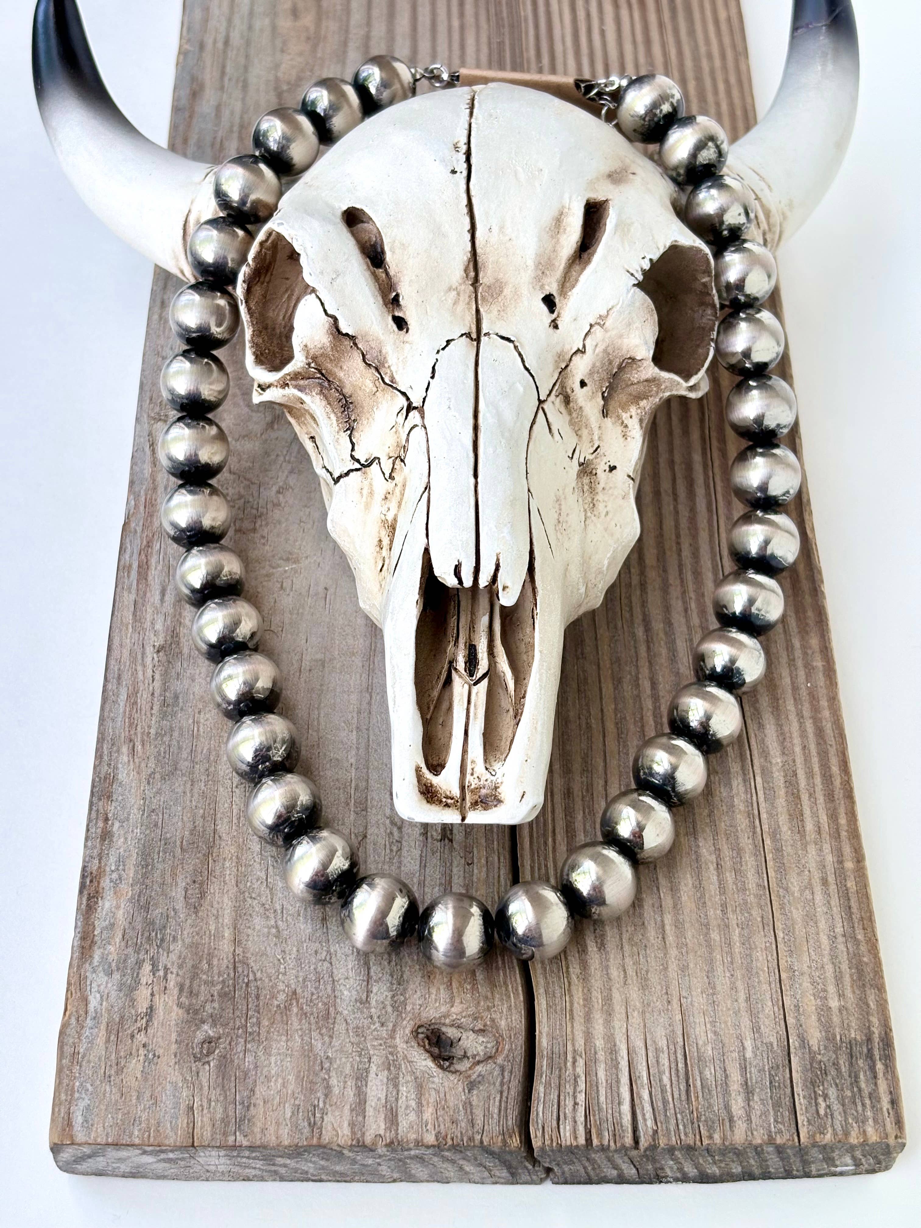 10MM Navajo Pearl Style Necklace-30"