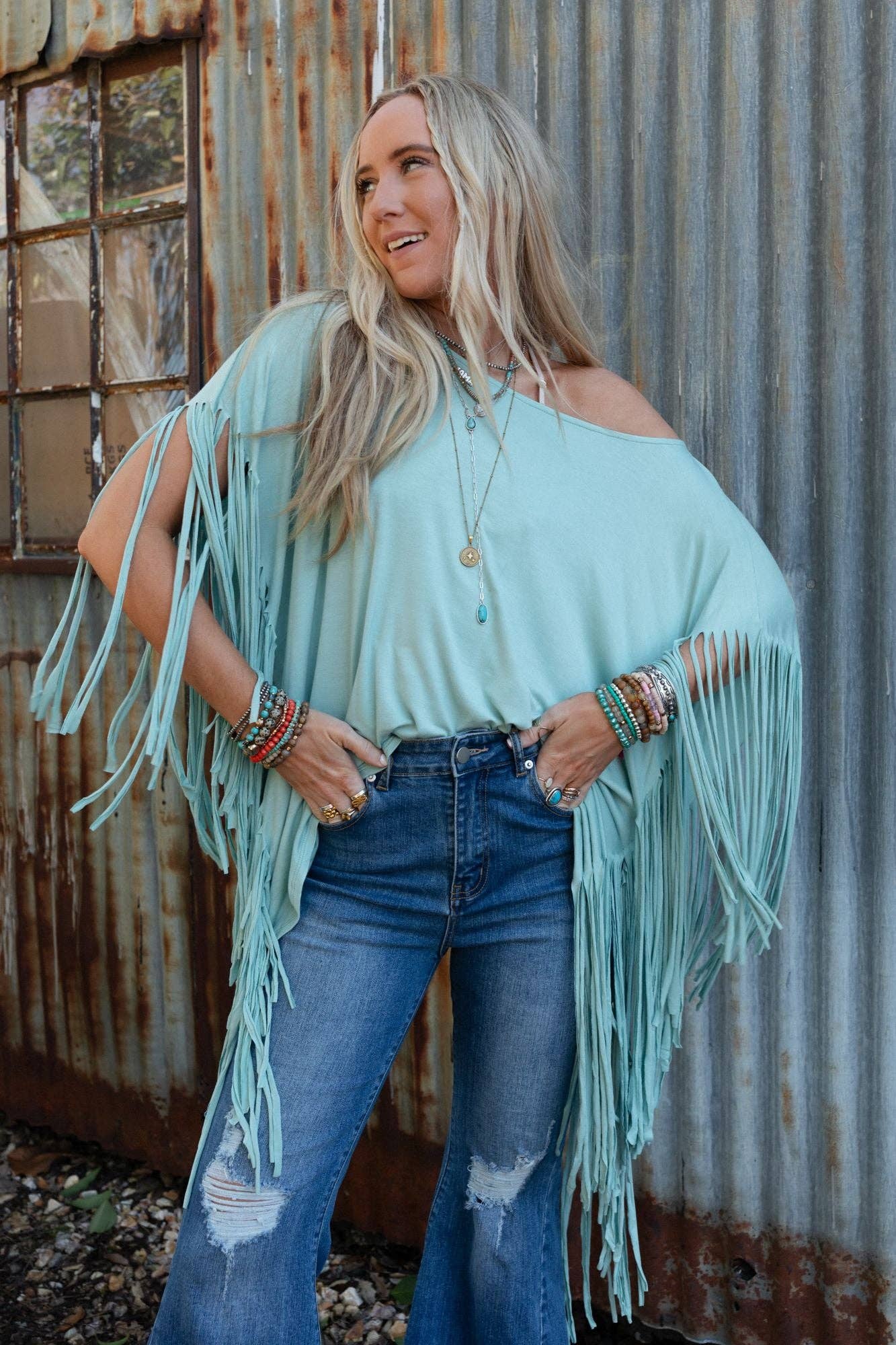 Cowgirl Canyon Fringe Top